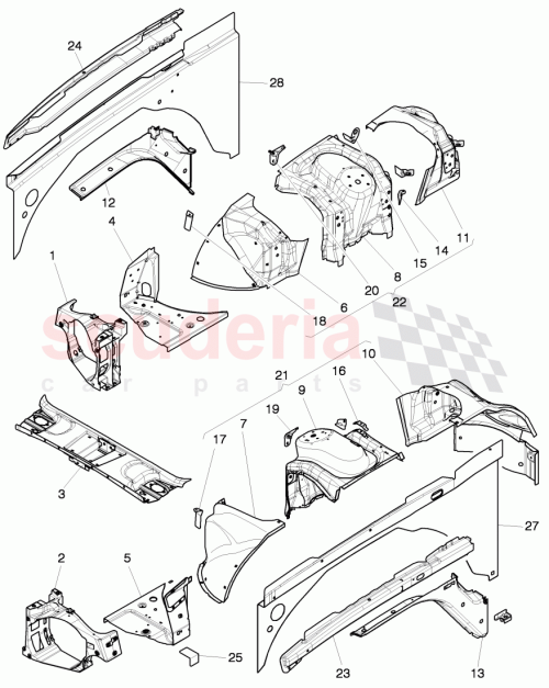 Part Diagram for Bentley 3Y0 802 032 B
