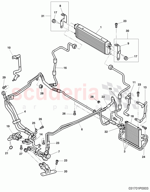 Part Diagram for Bentley 3W0317830A