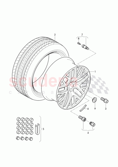 Part Diagram for Bentley 3W0 601 025 FH