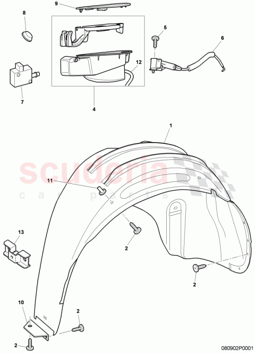 Part Diagram for Bentley 3W0854855