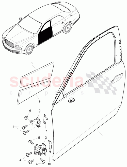 Part Diagram for Bentley N91073101