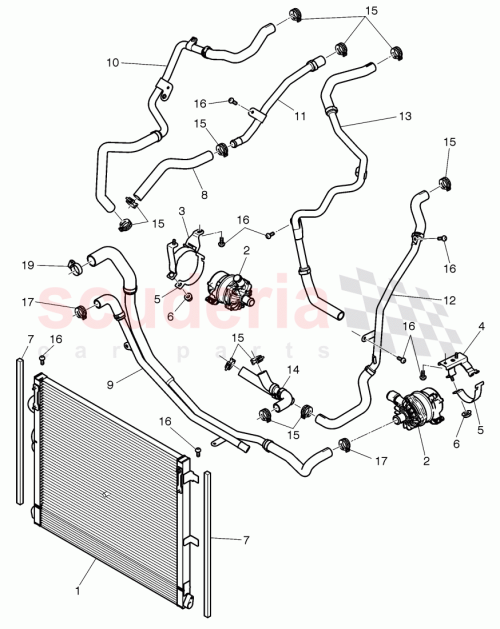 Part Diagram for Bentley 8K0965567