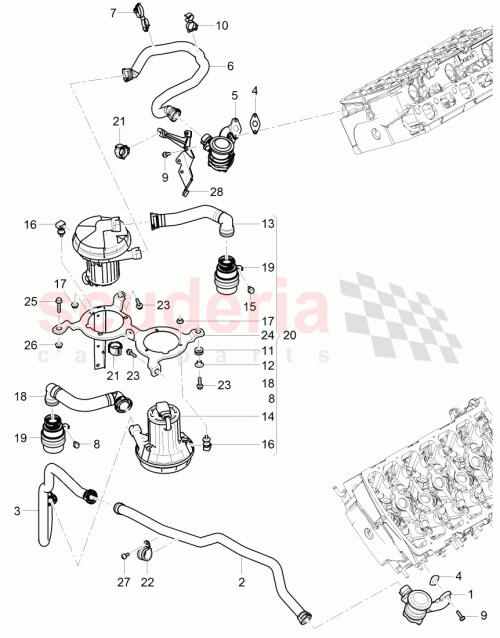 Part Diagram for Bentley 3W0131483A
