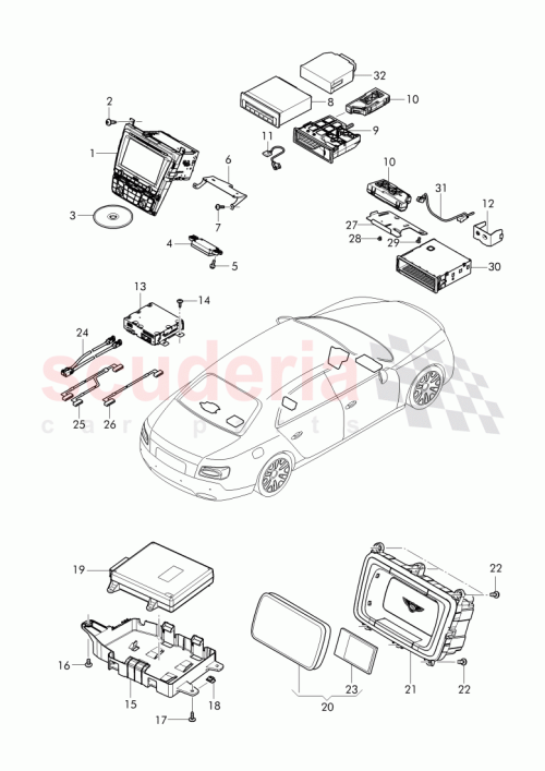 Part Diagram for Bentley 3W0 035 755