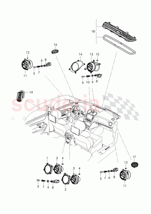 Part Diagram for Bentley 36A819820B