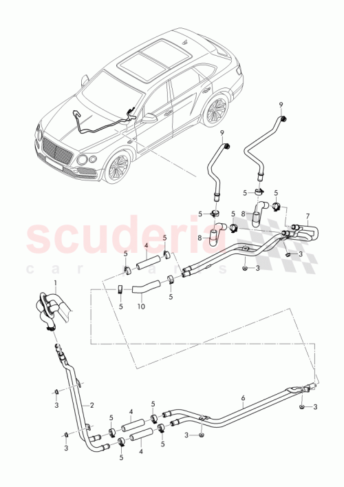 Part Diagram for Bentley 4M0 121 123 G