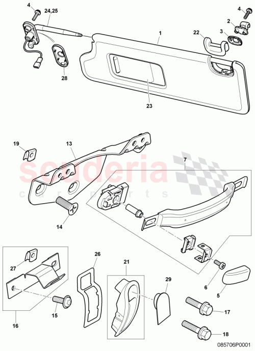 Part Diagram for Bentley 3W0 857 552