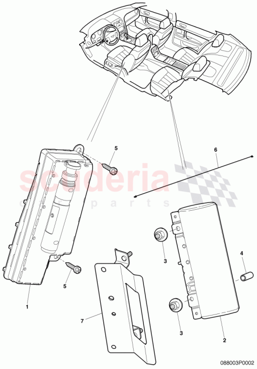 Part Diagram for Bentley 3W0863215