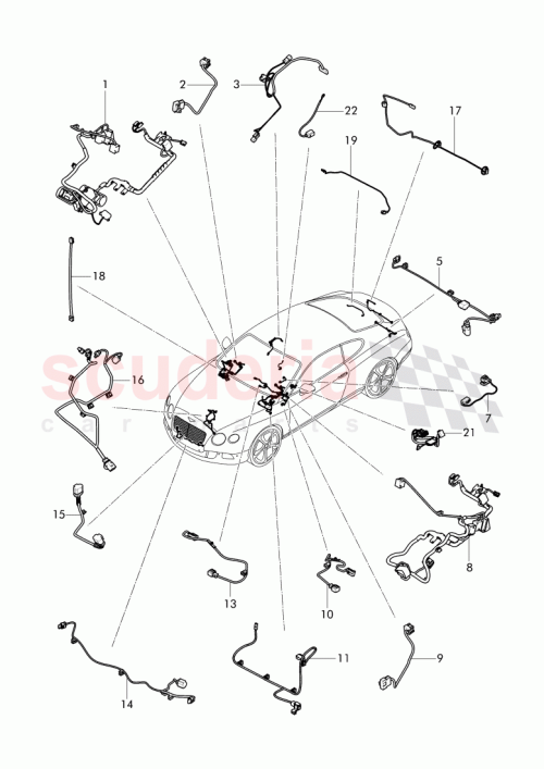 Part Diagram for Bentley 3W3 970 251 D