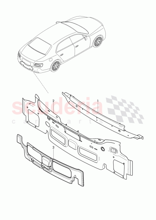 Part Diagram for Bentley 4W0813303B
