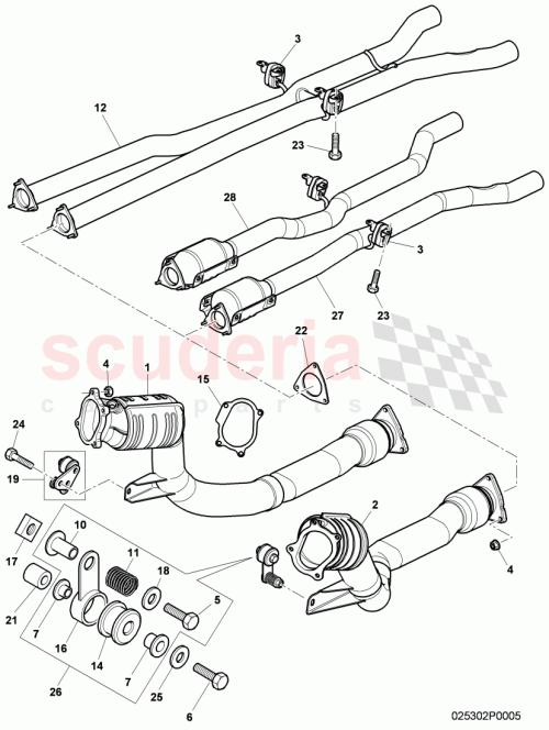 Part Diagram for Bentley 3W8 254 400 D