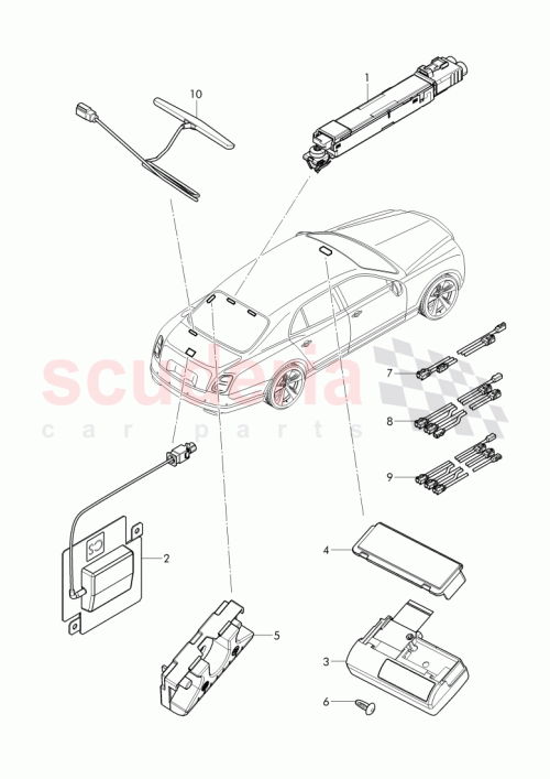 Part Diagram for Bentley 3Y5 035 225 D