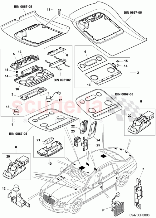 Part Diagram for Bentley 4B0947415A
