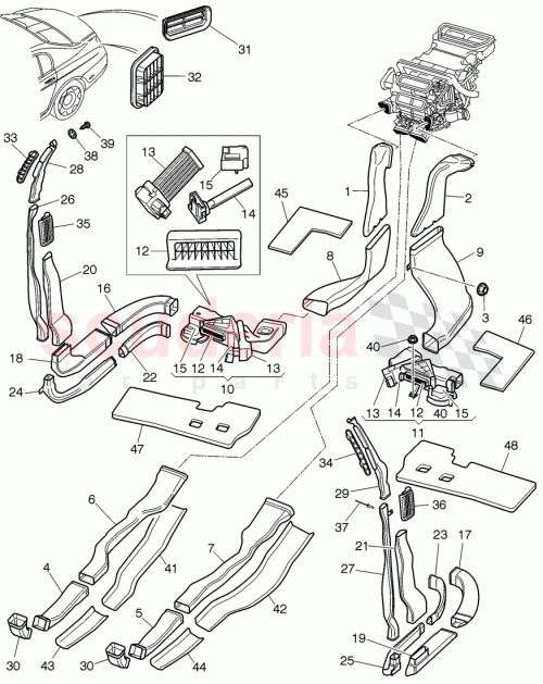 Part Diagram for Bentley 3D2819804A