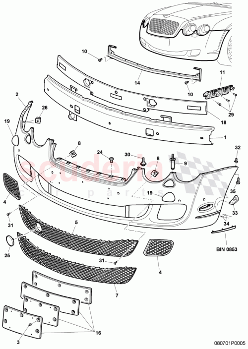 Part Diagram for Bentley N90346301