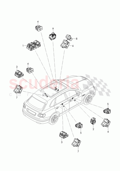 Part Diagram for Bentley 36A 959 769