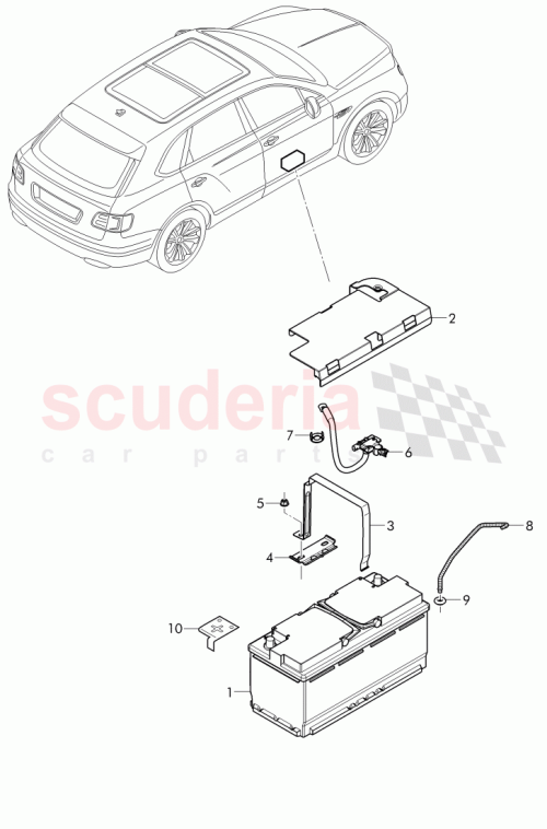 Part Diagram for Bentley 8S0 915 181 C