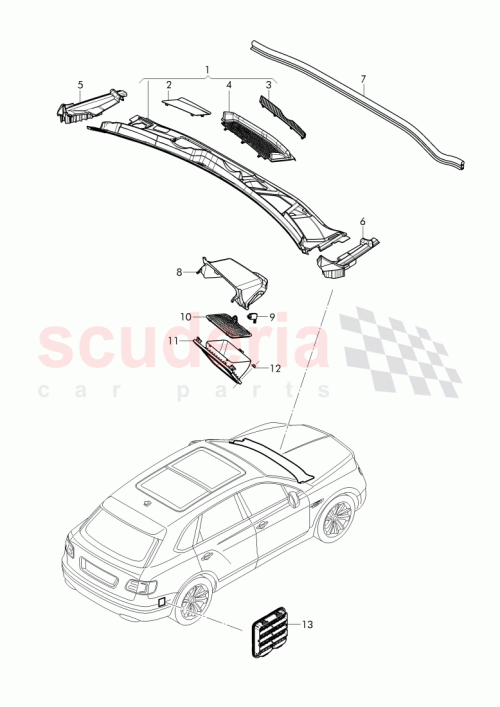 Part Diagram for Bentley 4H0907658C