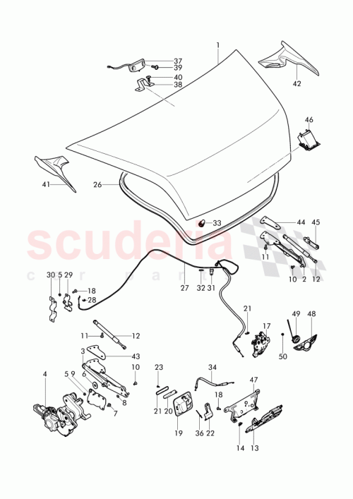 Part Diagram for Bentley 3W7 827 485 A