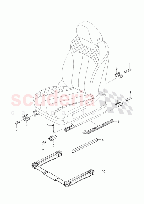 Part Diagram for Bentley 4M0 881 098