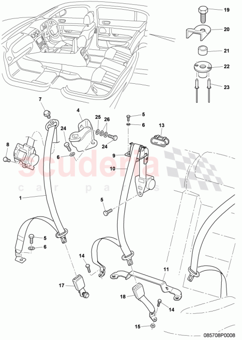 Part Diagram for Bentley 4W0 857 859