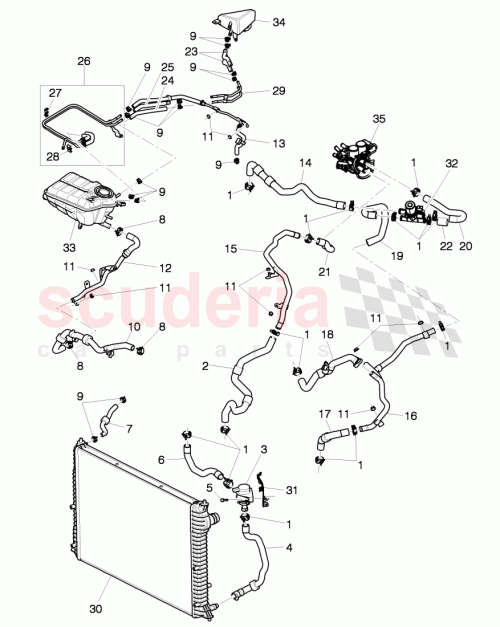 Part Diagram for Bentley 3W2121157
