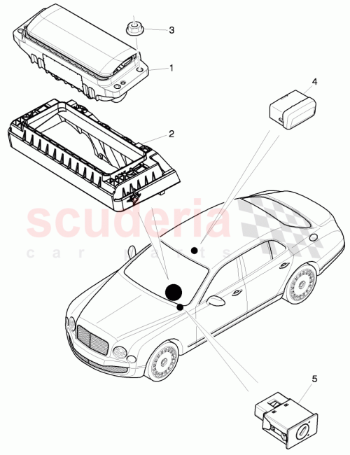 Part Diagram for Bentley 3Y0947355E