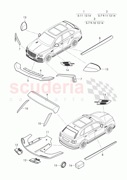 Part Diagram for Bentley JNV 071 600 M