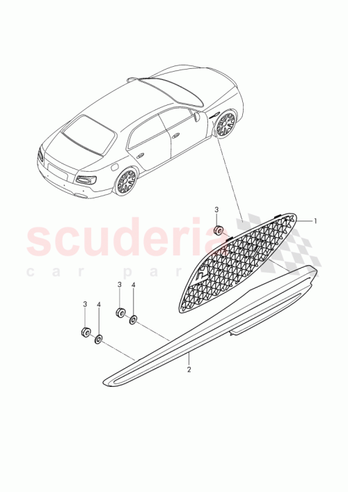 Part Diagram for Bentley WHT 006 446
