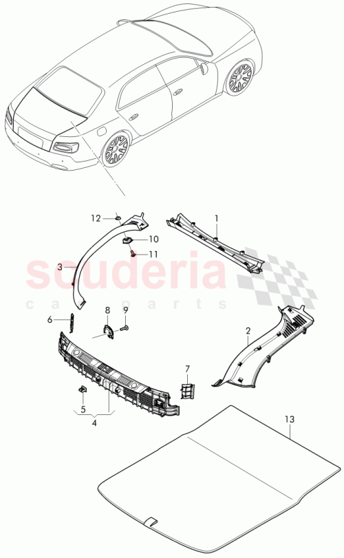 Part Diagram for Bentley 1K0 864 203 D