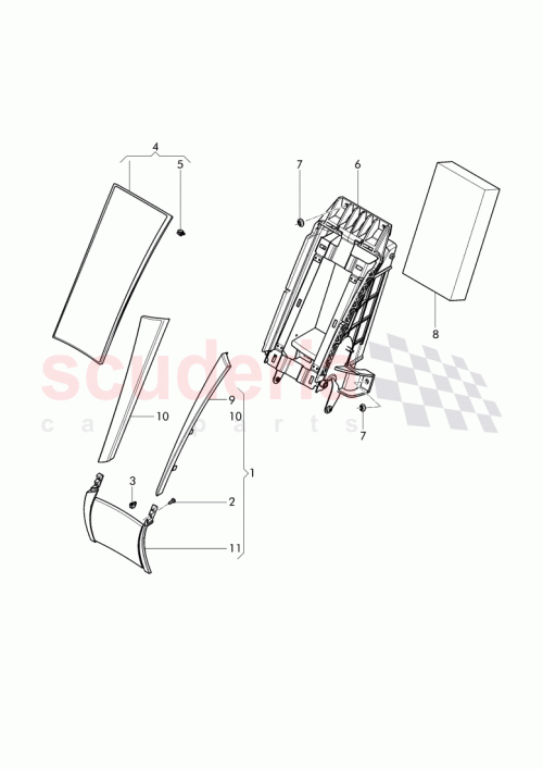 Part Diagram for Bentley 3W8 867 130