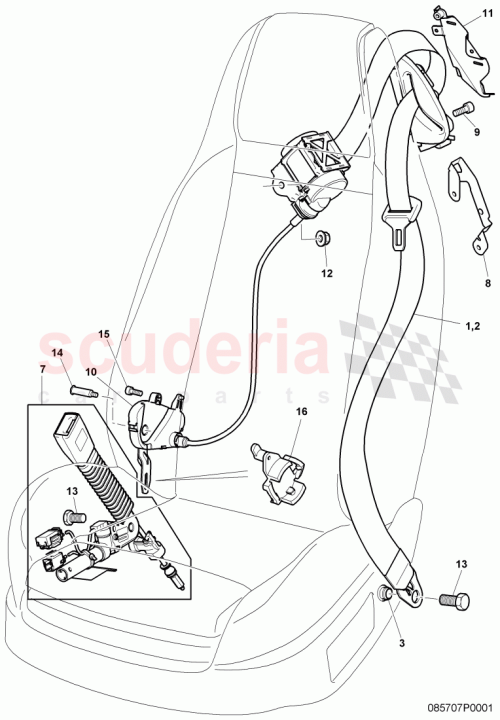 Part Diagram for Bentley 3W0 857 755 C