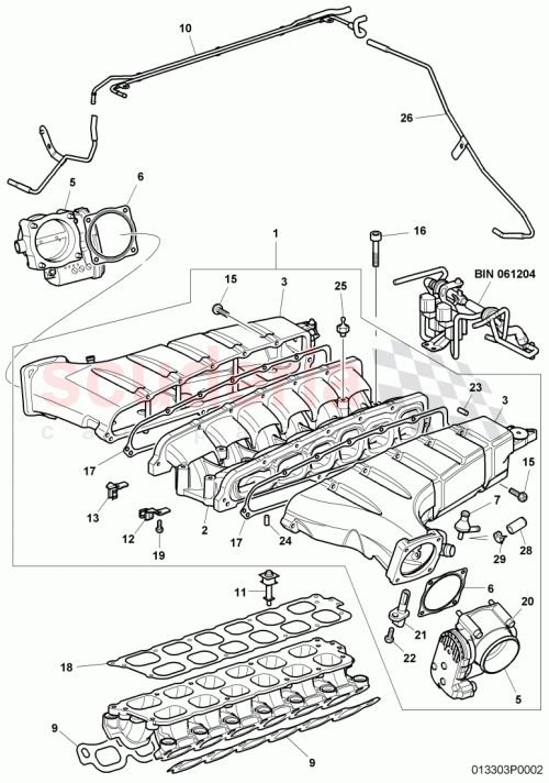 Part Diagram for Bentley 07C133594A