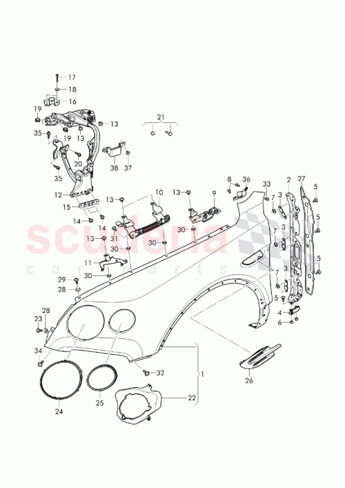Part Diagram for Bentley N10586401