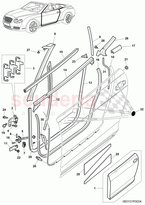 Part Diagram for Bentley 4B0845643C