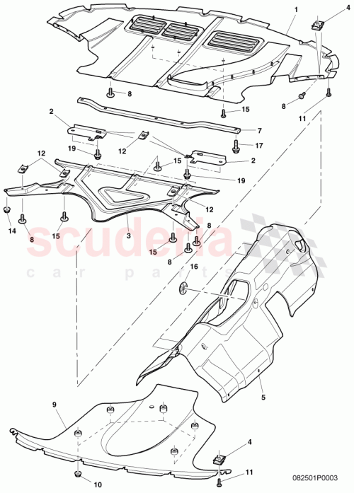 Part Diagram for Bentley 3W7825233