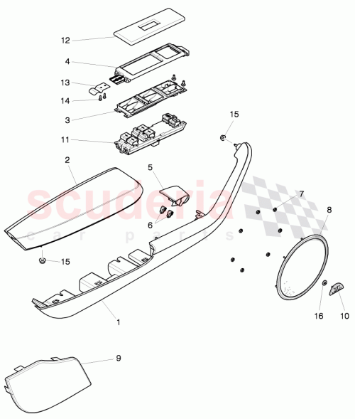 Part Diagram for Bentley 3W0867261B