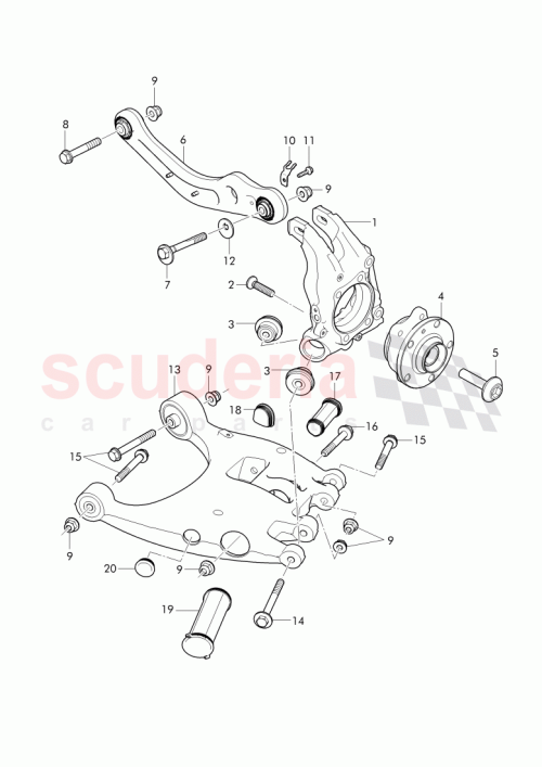 Part Diagram for Bentley 3W5927348