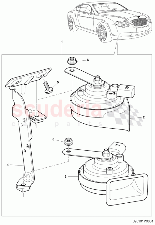 Part Diagram for Bentley N90319404