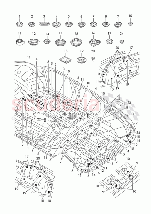 Part Diagram for Bentley D 437 S40 A1