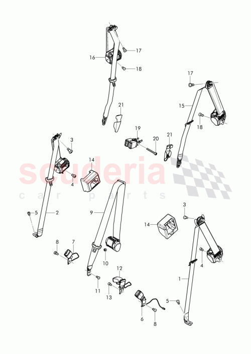 Part Diagram for Bentley 36A 857 811 A