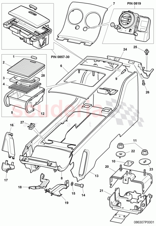 Part Diagram for Bentley 3W8863456A