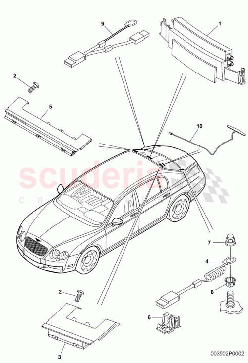 Part Diagram for Bentley 3D0 035 533