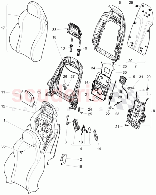 Part Diagram for Bentley 3W3881901