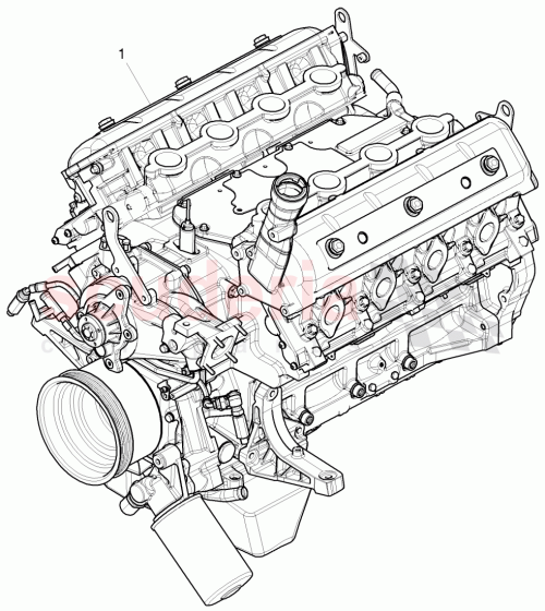 Part Diagram for Bentley 07V 100 031 BX