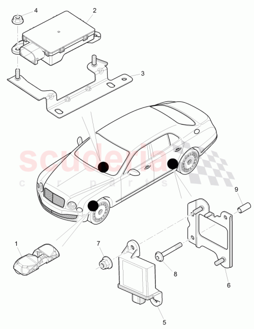 Part Diagram for Bentley 3Y0 907 273 C