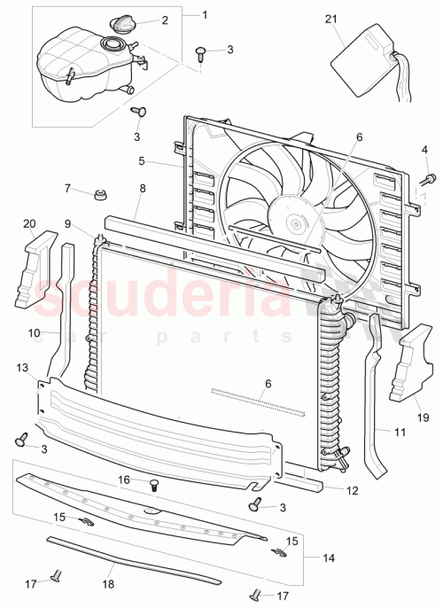 Part Diagram for Bentley 3W0121281Q