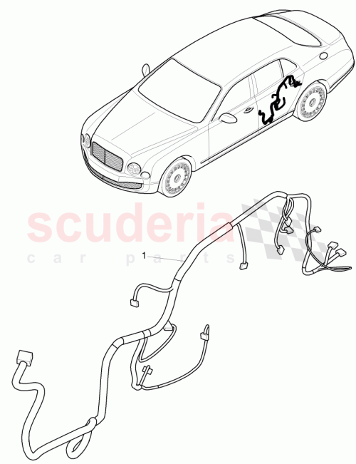 Part Diagram for Bentley 3Y5 971 694 E