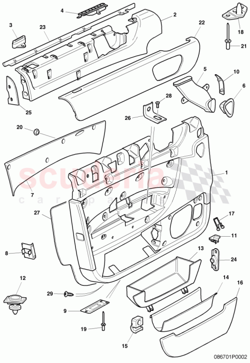 Part Diagram for Bentley 3W0867899A