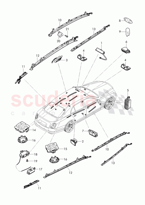 Part Diagram for Bentley 3Y0947353A